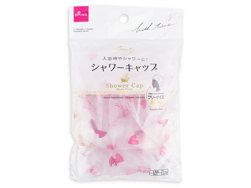 Daiso Shower Cap Heart (1pc) Kiyoko