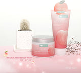 AROUND ME Natural Smoothie Body Cream - Peach (300g) - Kiyoko Beauty