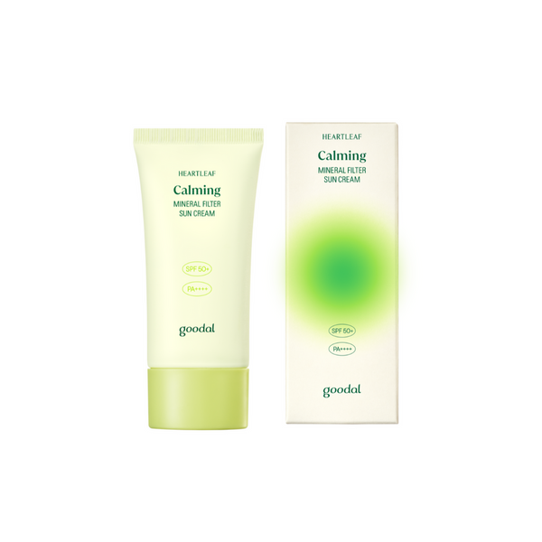 Goodal Heartleaf Calming Mineral Filter Sun Cream SPF50+ PA++++ (50ml) - Kiyoko Beauty