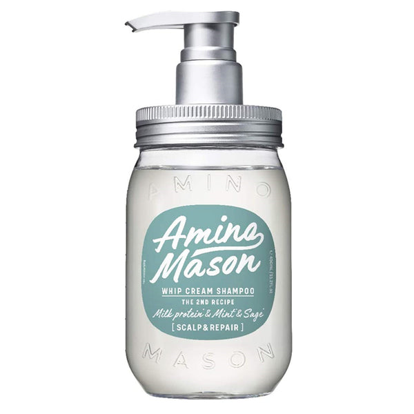 Amino Mason Whip Cream Shampoo - Scalp & Repair (450ml) - Kiyoko Beauty