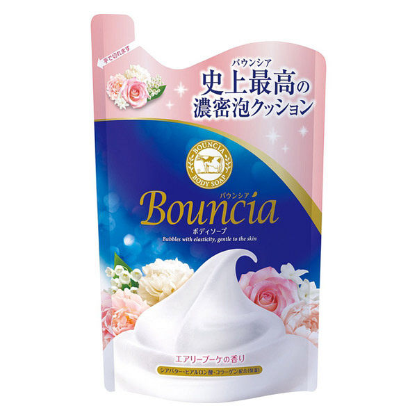 COW BRAND Bouncia Body Soap Refill - Airy Bouquet (400ml) - Kiyoko Beauty
