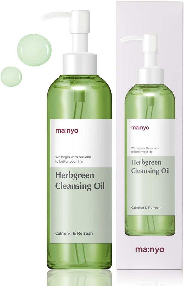 ma:nyo Herb Green Cleansing Oil (200ml) - Kiyoko Beauty