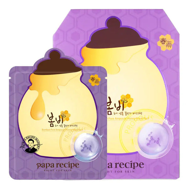 Papa Recipe Bombee Pore Ampoule Honey Mask (10 pcs) - Kiyoko Beauty