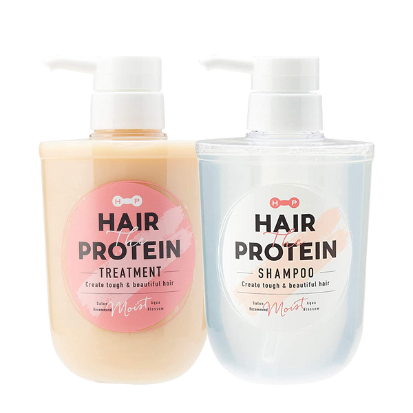 Roland Hair The Protein Moist Shampoo + Treatment Set (2x460ml) - Kiyoko Beauty