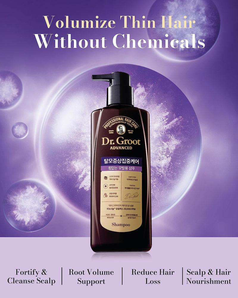 DR. GROOT Hair Loss Control Shampoo For Thin Hair (400ml) - Kiyoko Beauty
