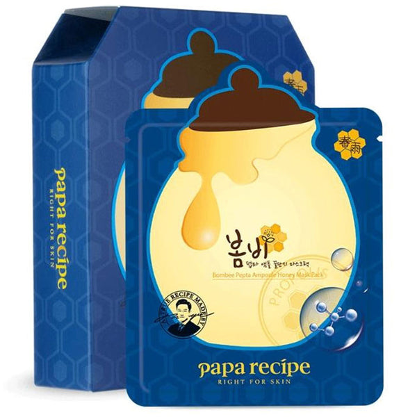 Papa Recipe Bombee Pepta Ampoule Honey Mask (10 pcs) - Kiyoko Beauty