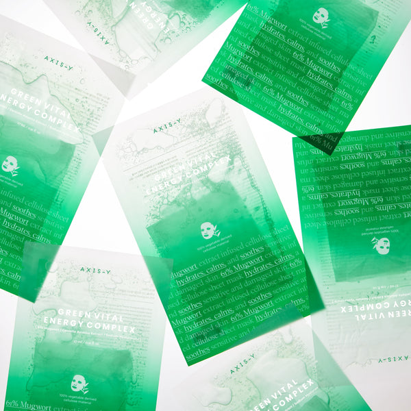 AXIS-Y Mugwort Green Vital Energy Complex Sheet Mask (5PCs) - Kiyoko Beauty