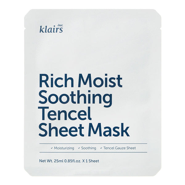DEAR, KLAIRS Rich Moist Tencel Sheet Mask (1pc) - Kiyoko Beauty