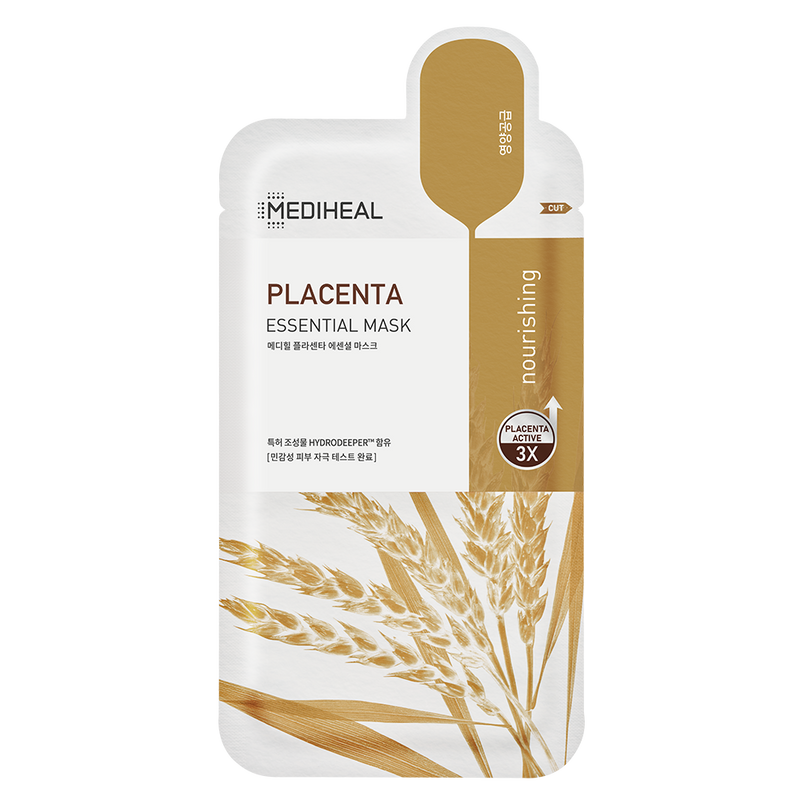 MEDIHEAL Placenta Essential Mask (10pcs) - Kiyoko Beauty