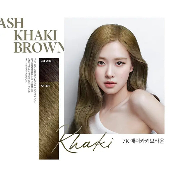 Mise en Scene All New Hello Bubble #7K Ash Khaki Brown - Kiyoko Beauty