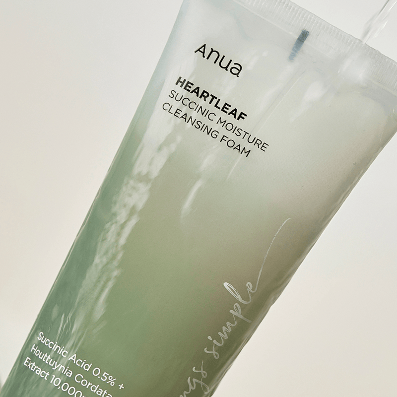 ANUA Heartleaf Succinic Moisture Cleansing Foam (150ml) - Kiyoko Beauty