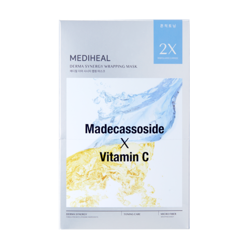 MEDIHEAL Derma Synergy Wrapping Mask - Madecassoside x Vitamin C (1 PC/1 BOX) - Kiyoko Beauty