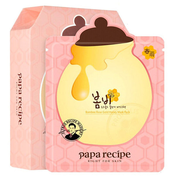 Papa Recipe Bombee Rose Gold Honey Mask Pack (10 pcs) - Kiyoko Beauty