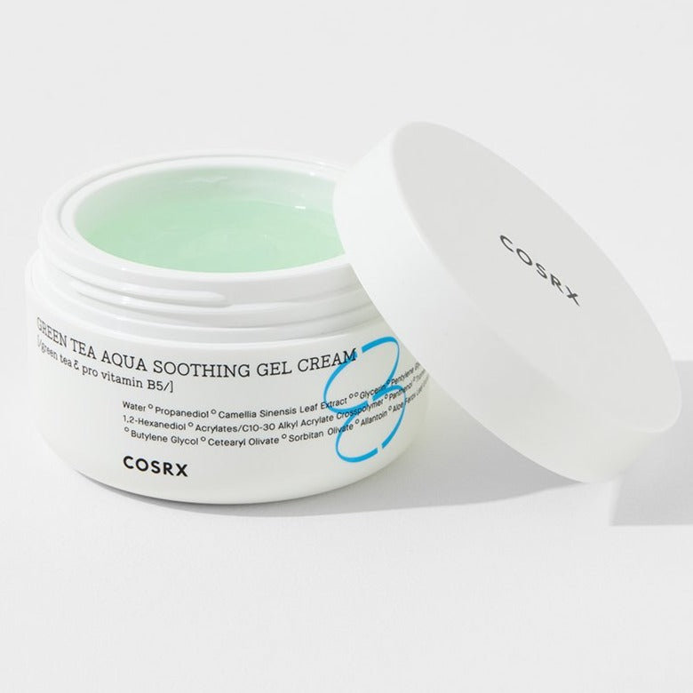 COSRX Hydrium Green Tea Aqua Soothing Gel Cream (50ml) - Kiyoko Beauty