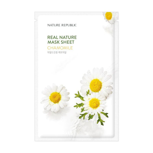 NATURE REPUBLIC Real Nature Mask Sheet - Chamomile (1PC) - Kiyoko Beauty