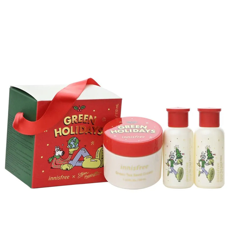 INNISFREE Green Tea Seed Cream Holiday Set - Kiyoko Beauty