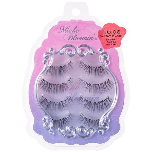Miche Bloomin 3D False Eyelashes No. 06 Girly Flair (4 Pairs) - Kiyoko Beauty