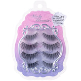 Miche Bloomin 3D False Eyelashes No. 34 Glamorous Extension (4 Pairs) - Kiyoko Beauty