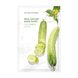 NATURE REPUBLIC Real Nature Mask Sheet - Cucumber (1PC) - Kiyoko Beauty