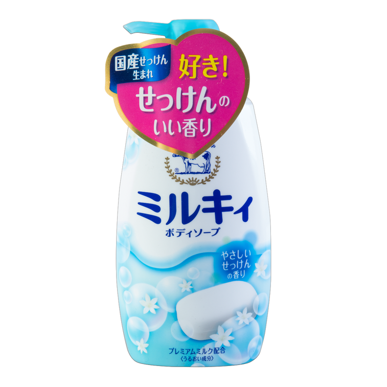 COW BRAND Bouncia Milky Body Soap (550ml) - Kiyoko Beauty