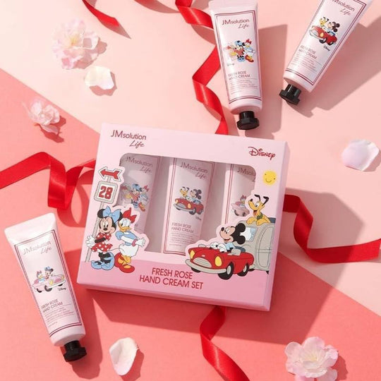 JMsolution Fresh Rose Hand Cream Set (50ml x 3pcs) - Kiyoko Beauty