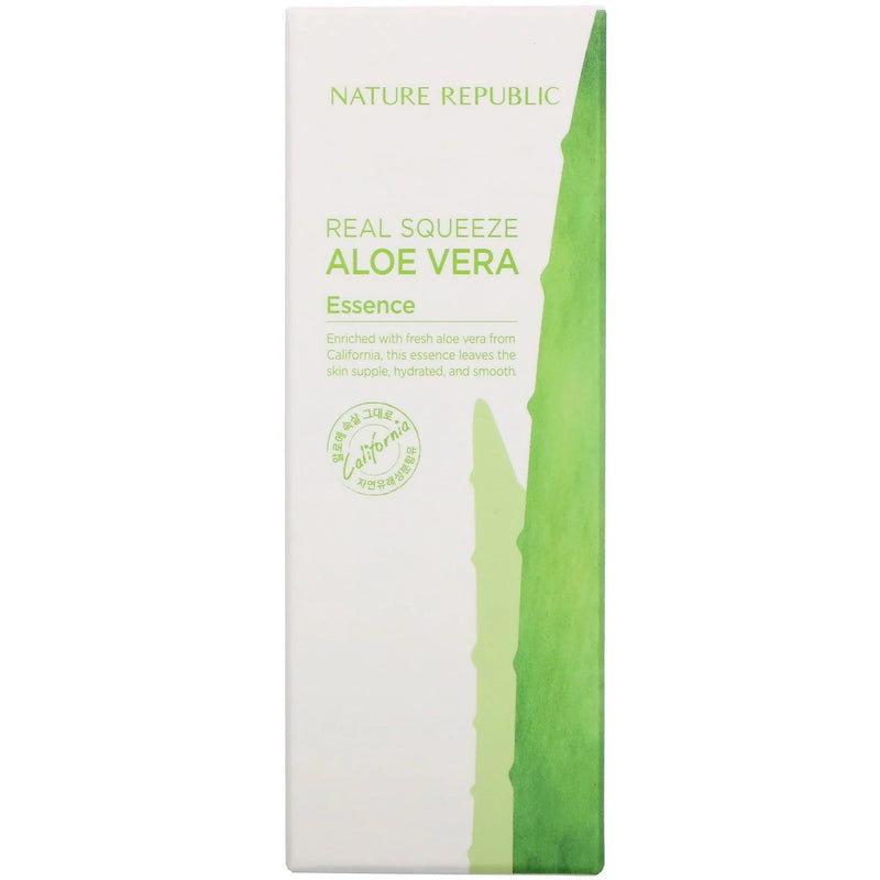 NATURE REPUBLIC Real Squeeze Aloe Vera Essence (50ml) - Kiyoko Beauty