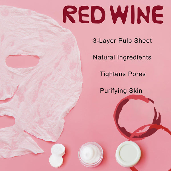 TONYMOLY I'm Real Red Wine Mask Sheet (1pcs) - Kiyoko Beauty