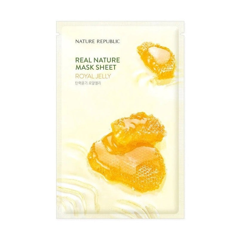 NATURE REPUBLIC Real Nature Mask Sheet - Royal Jelly (1PC) - Kiyoko Beauty