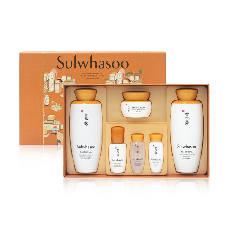 SULWHASOO Essential Balancing Daily Routine Set (6 pcs) - Kiyoko Beauty